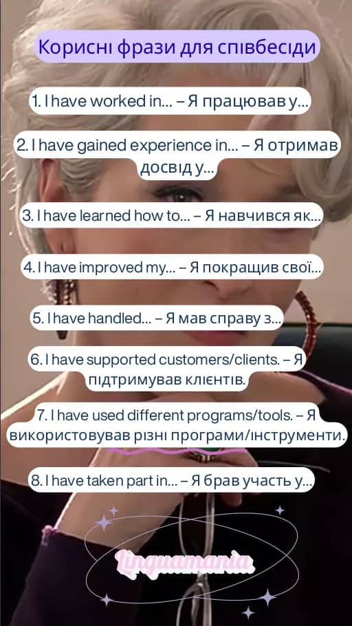 Interview Guide — Корисні фрази